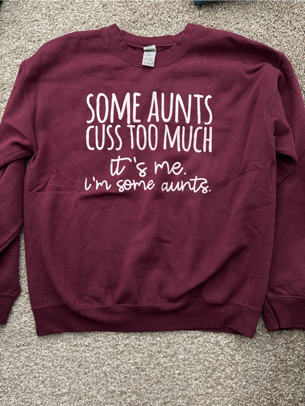 Gildan Maroon adult sweatshirt